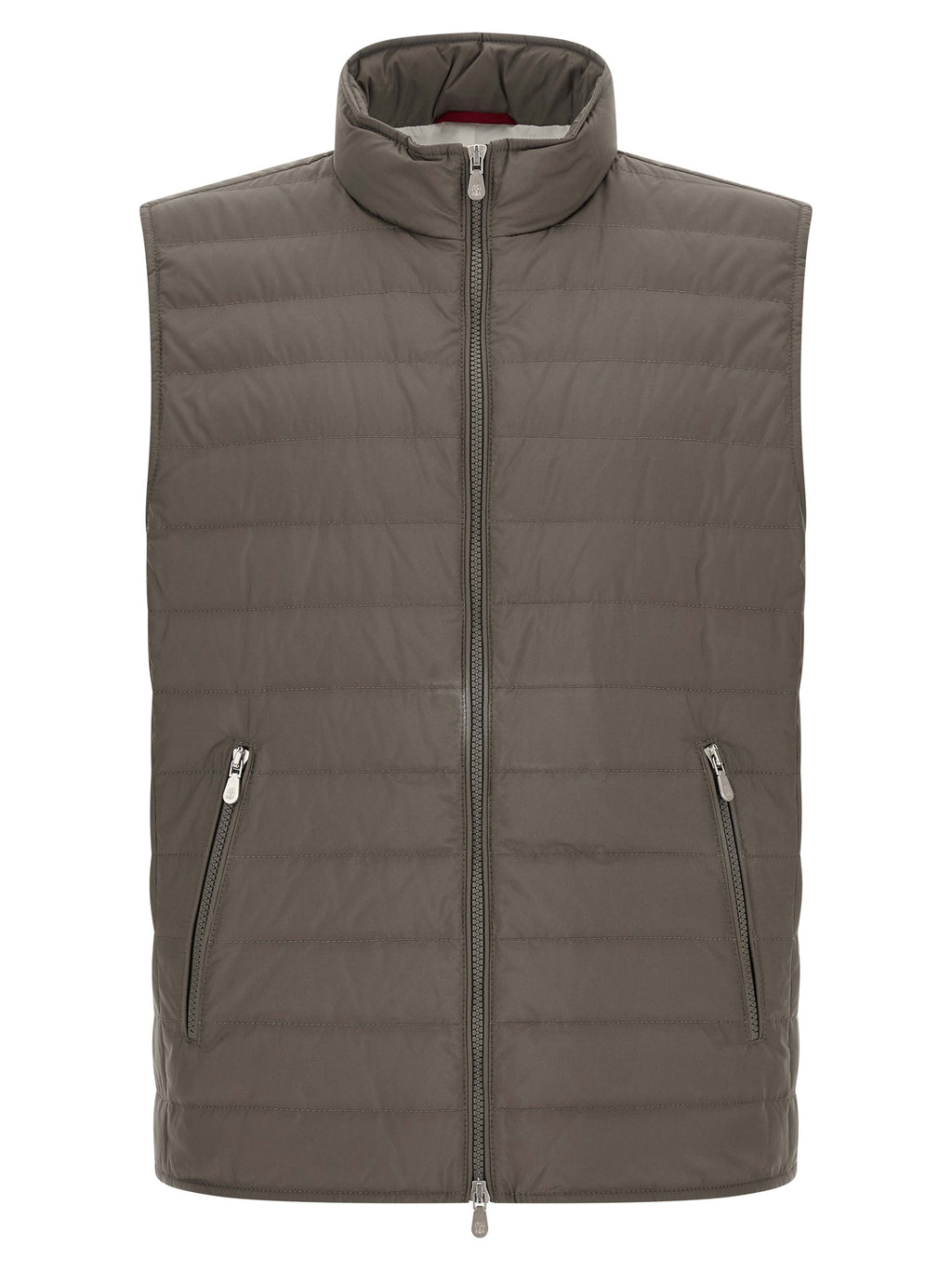 Brunello Cucinelli Bicolor Polyester Sleeveless Jacket