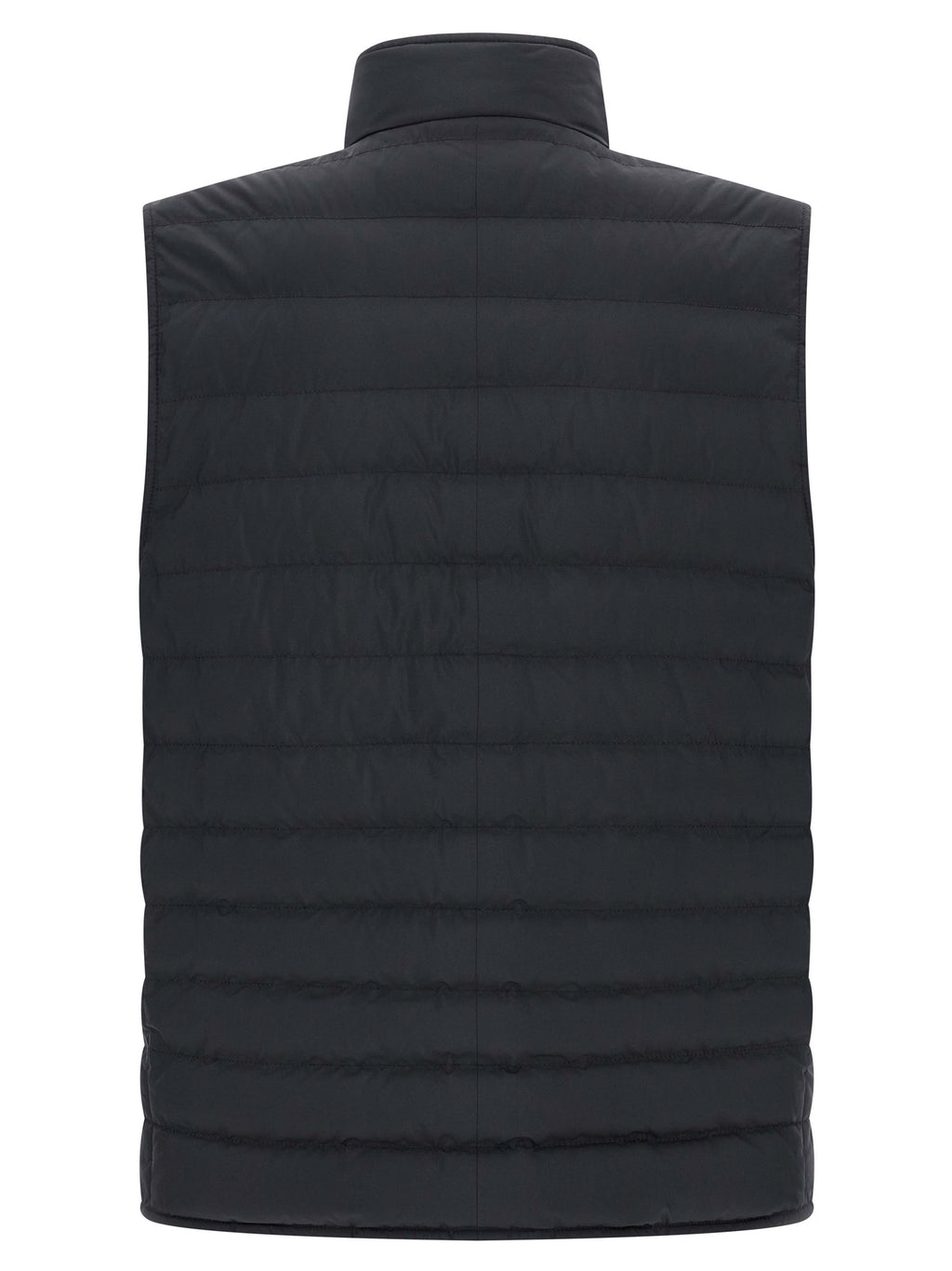 Brunello Cucinelli Blue Polyester Sleeveless Jacket