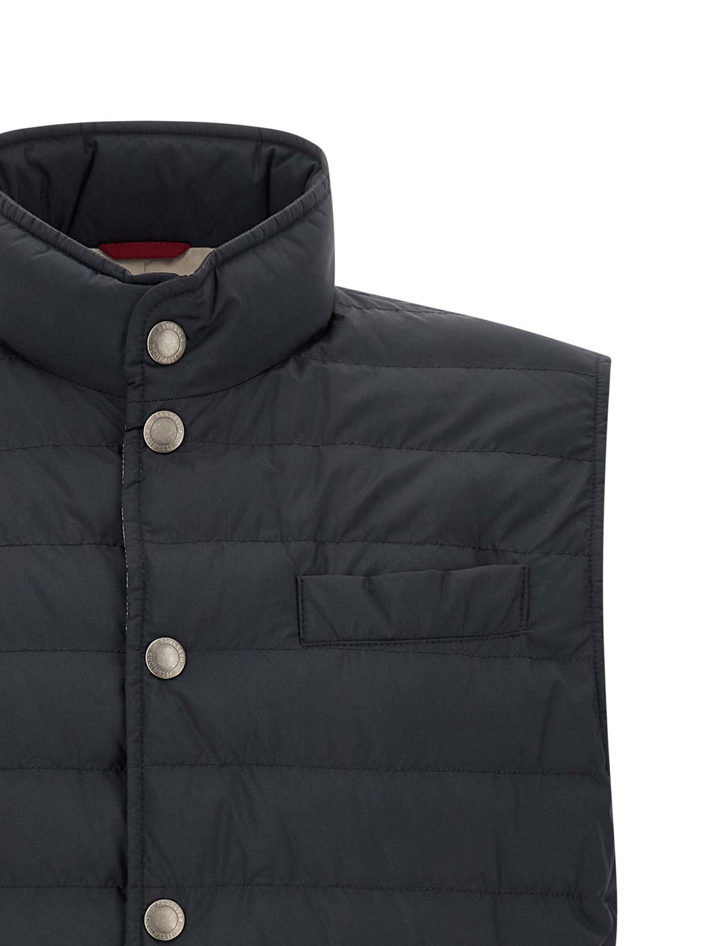 Brunello Cucinelli Blue Polyester Sleeveless Jacket
