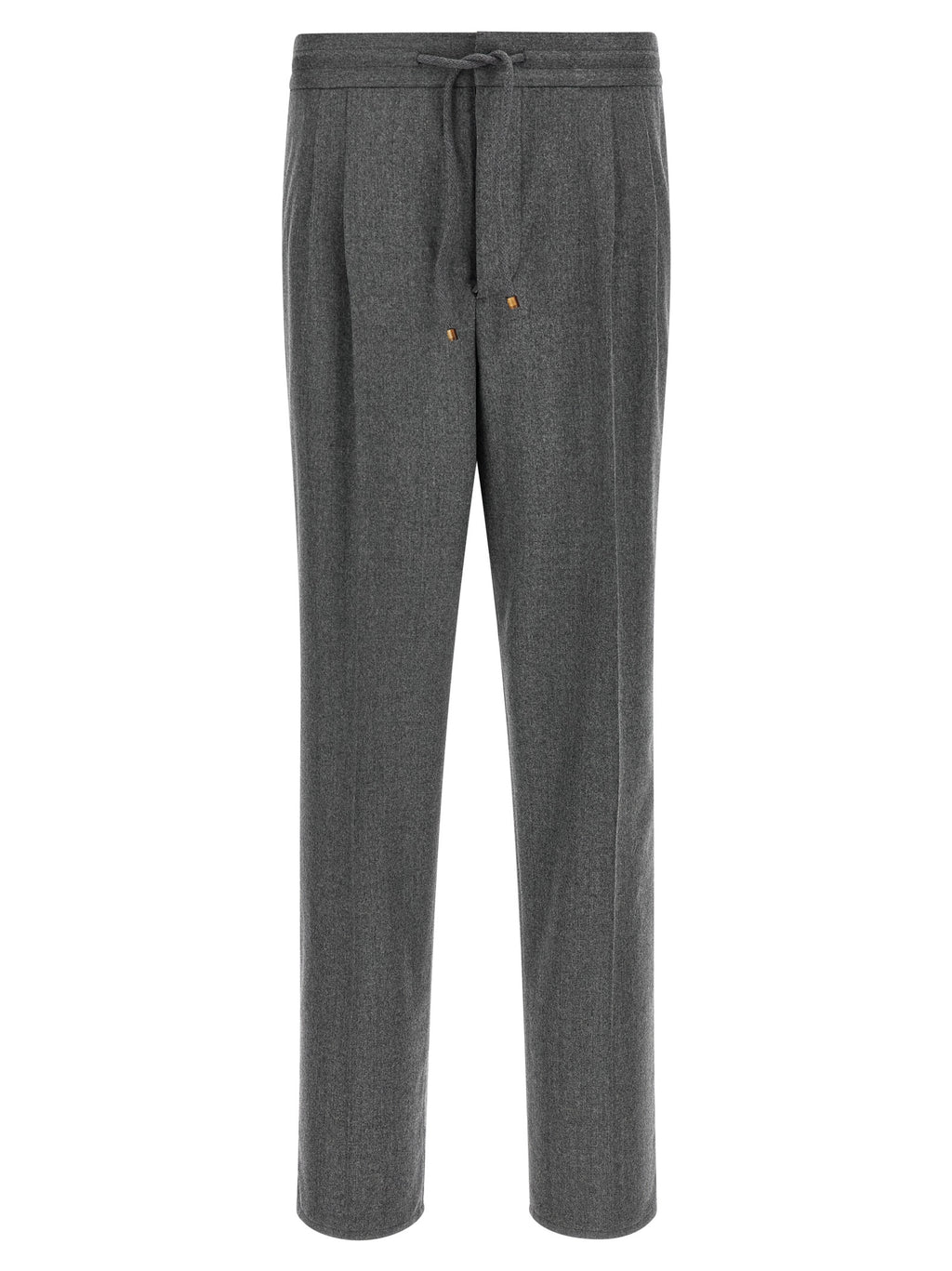Brunello Cucinelli Gray Virgin Wool Casual Pants