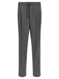 Brunello Cucinelli Gray Virgin Wool Casual Pants