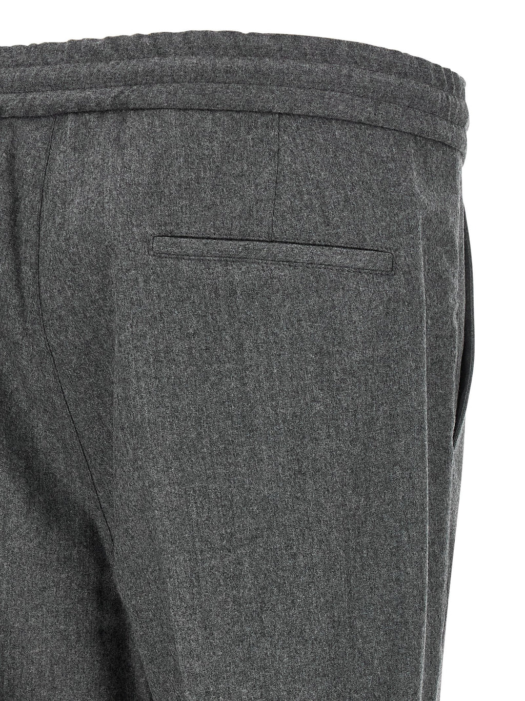 Brunello Cucinelli Gray Virgin Wool Casual Pants