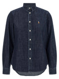Polo Ralph Lauren Blue Cotton Blouse