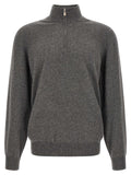 Brunello Cucinelli Gray Cashmere Cardigan