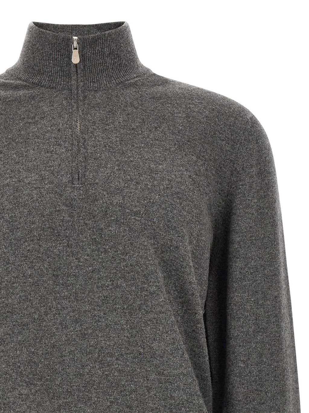 Brunello Cucinelli Gray Cashmere Cardigan