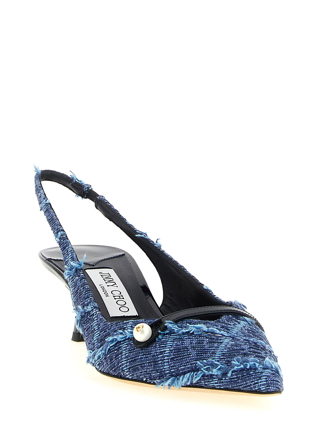 Jimmy Choo Multicolor Tencel Mid Heel Pumps