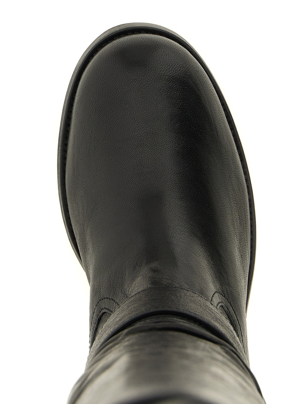 Jimmy Choo Black Leather Over The Knee