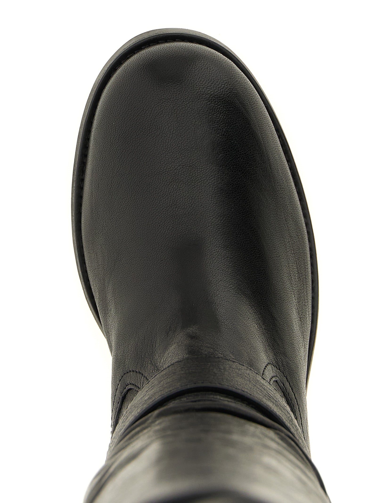 Jimmy Choo Black Leather Over The Knee