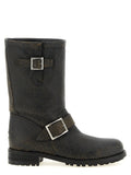 Jimmy Choo Black Leather Ankle Boots