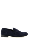 Jimmy Choo Blue Leather Slip-On Loafers