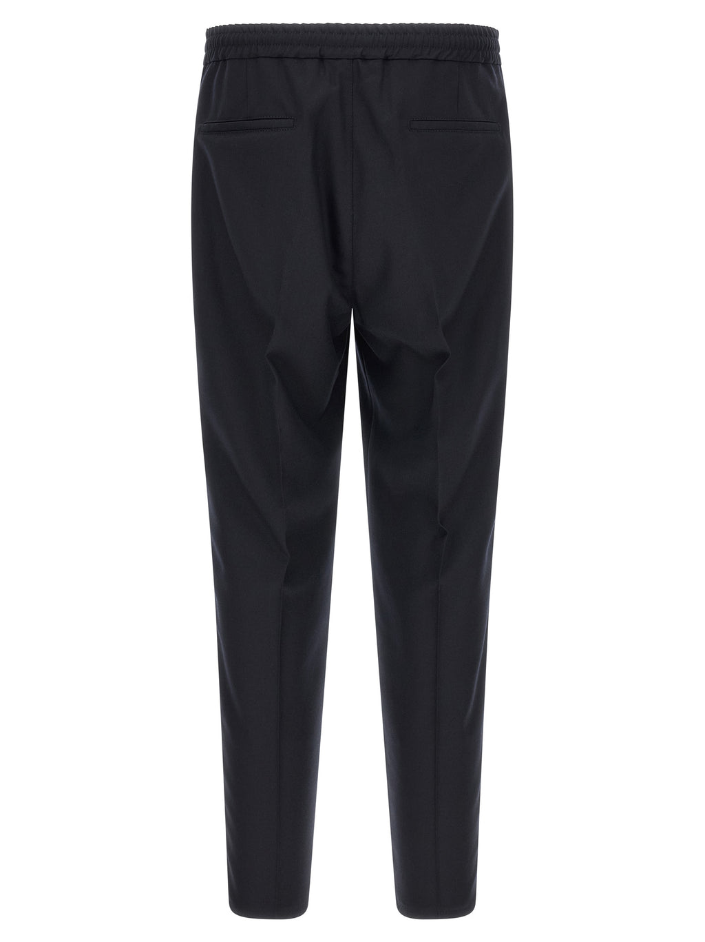 Brunello Cucinelli Blue Virgin Wool Casual Pants