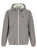 Brunello Cucinelli Gray Polyamide Shell Jacket