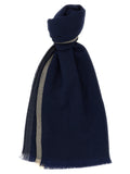 Brunello Cucinelli Blue Wool Scarf