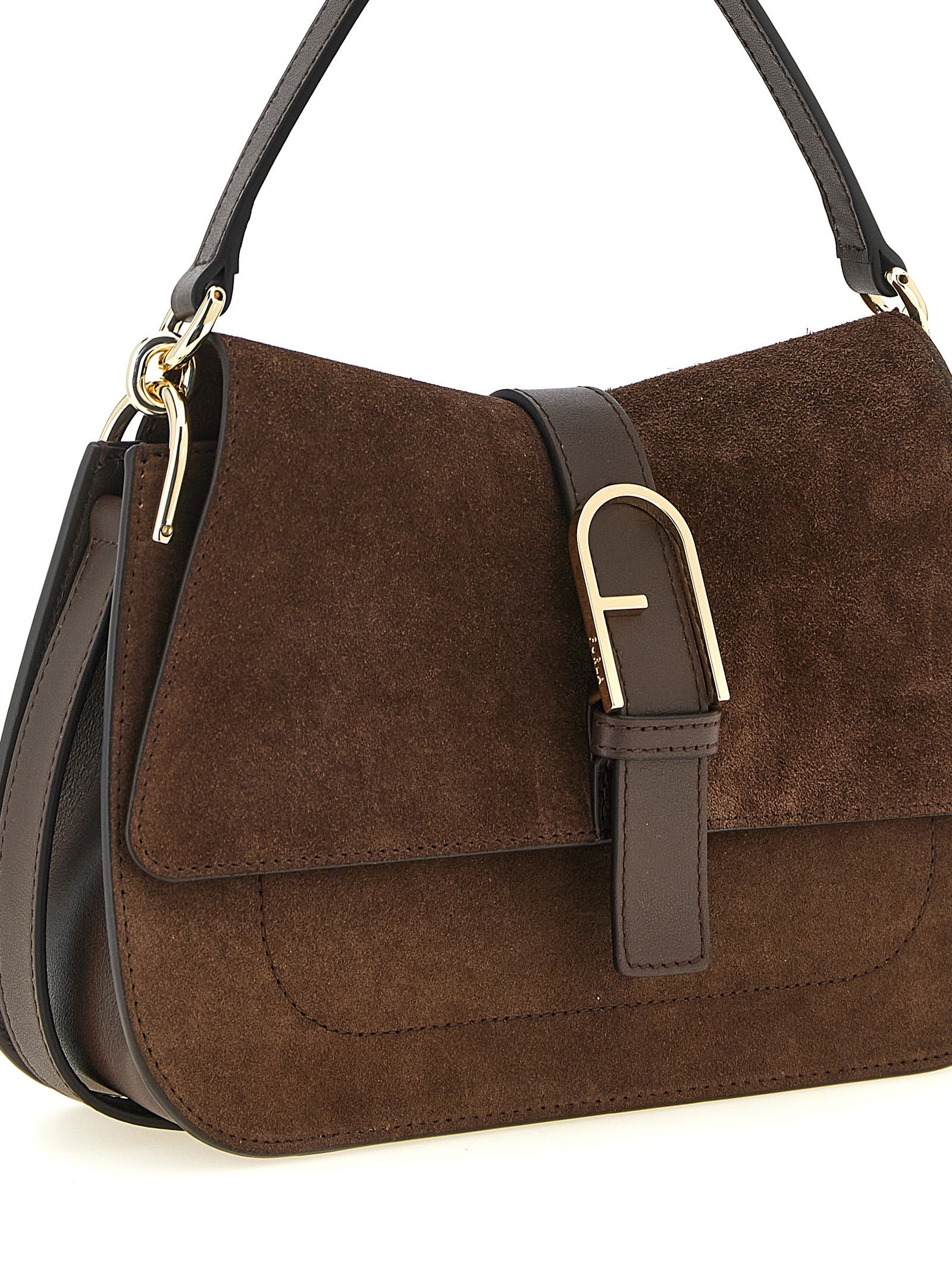 Furla Brown Calfskin Handbag