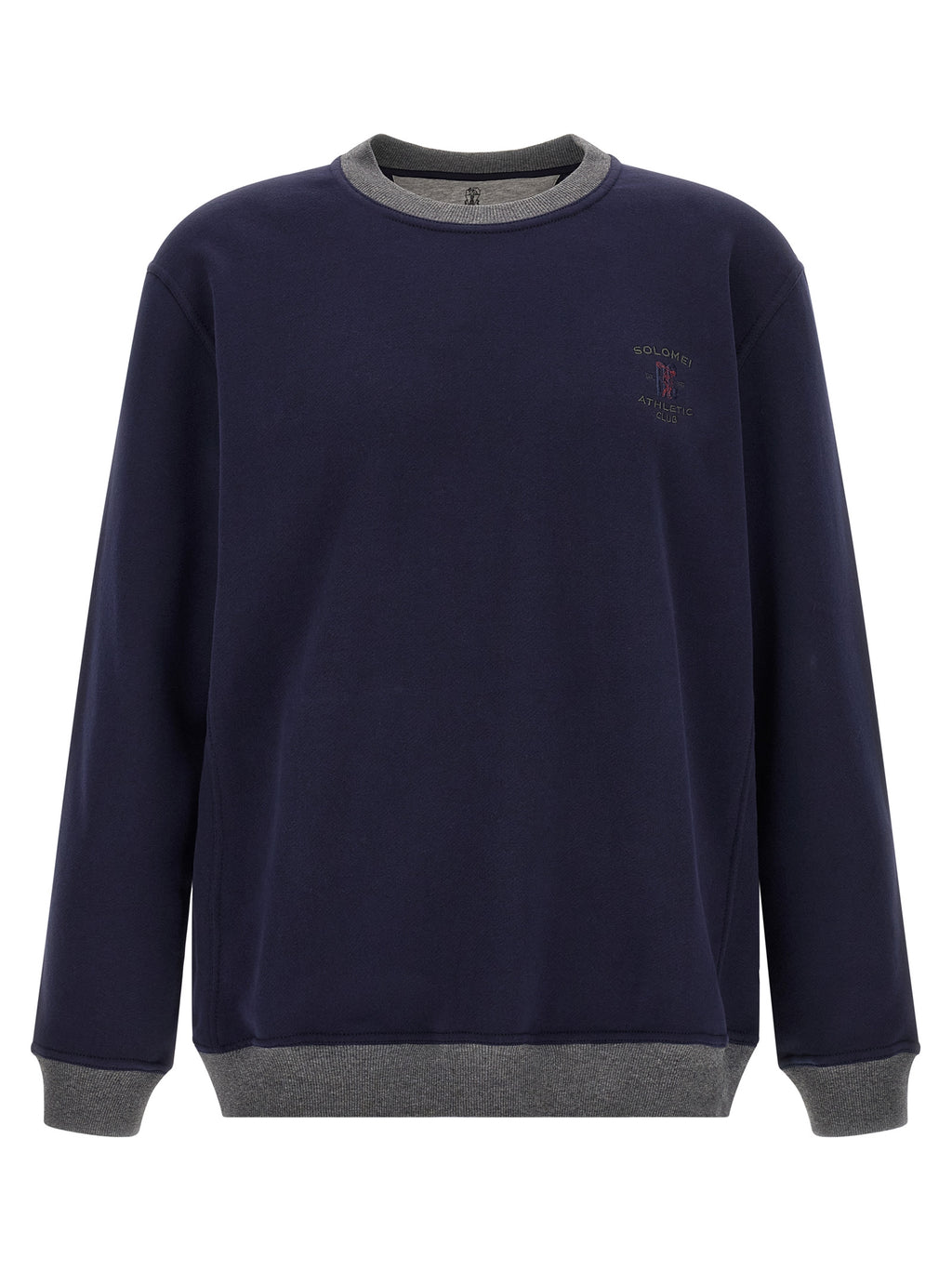 Brunello Cucinelli Blue Cotton Sweatshirt
