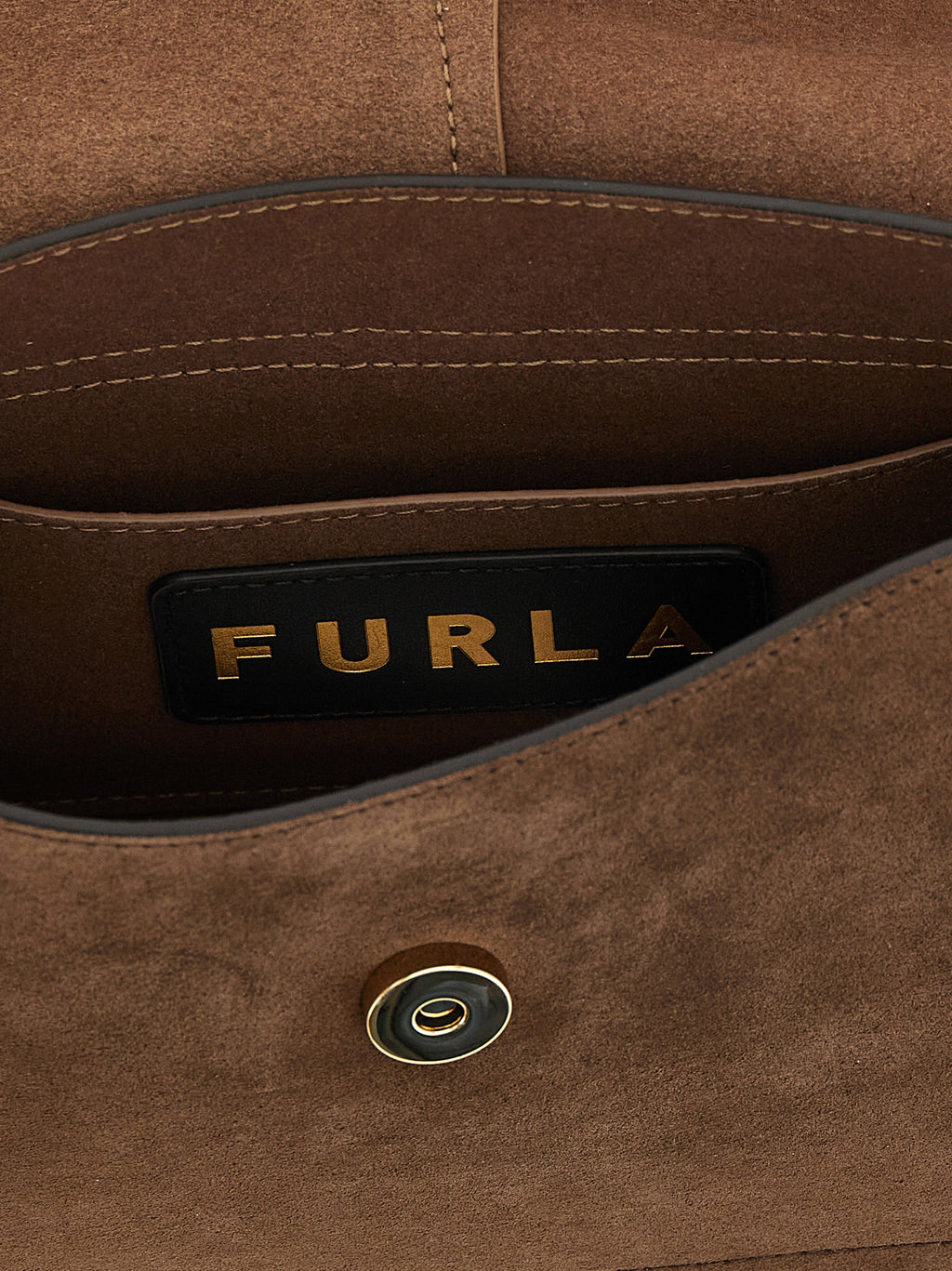 Furla Brown Calfskin Handbag