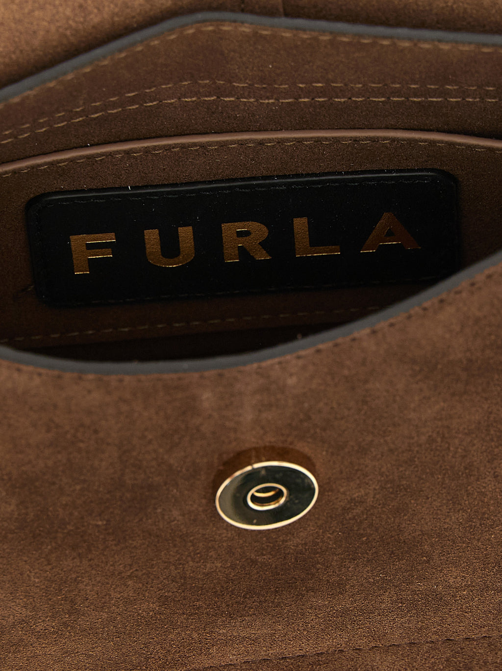 Furla Brown Calfskin Handbag