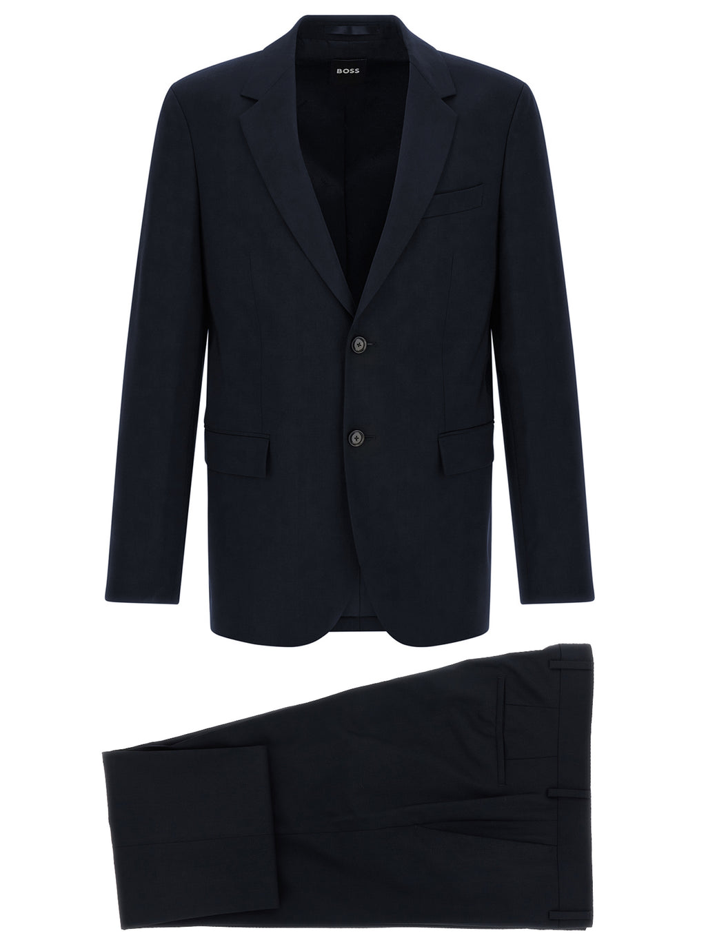 Hugo Boss Blue Virgin Wool Two-Piece Suit