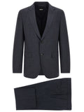 Hugo Boss Blue Polyester Two-Piece Suit