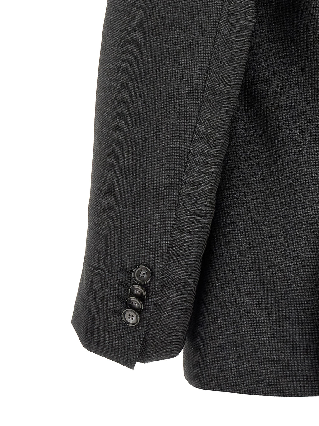 Hugo Boss Gray Virgin Wool Two-Piece Suit