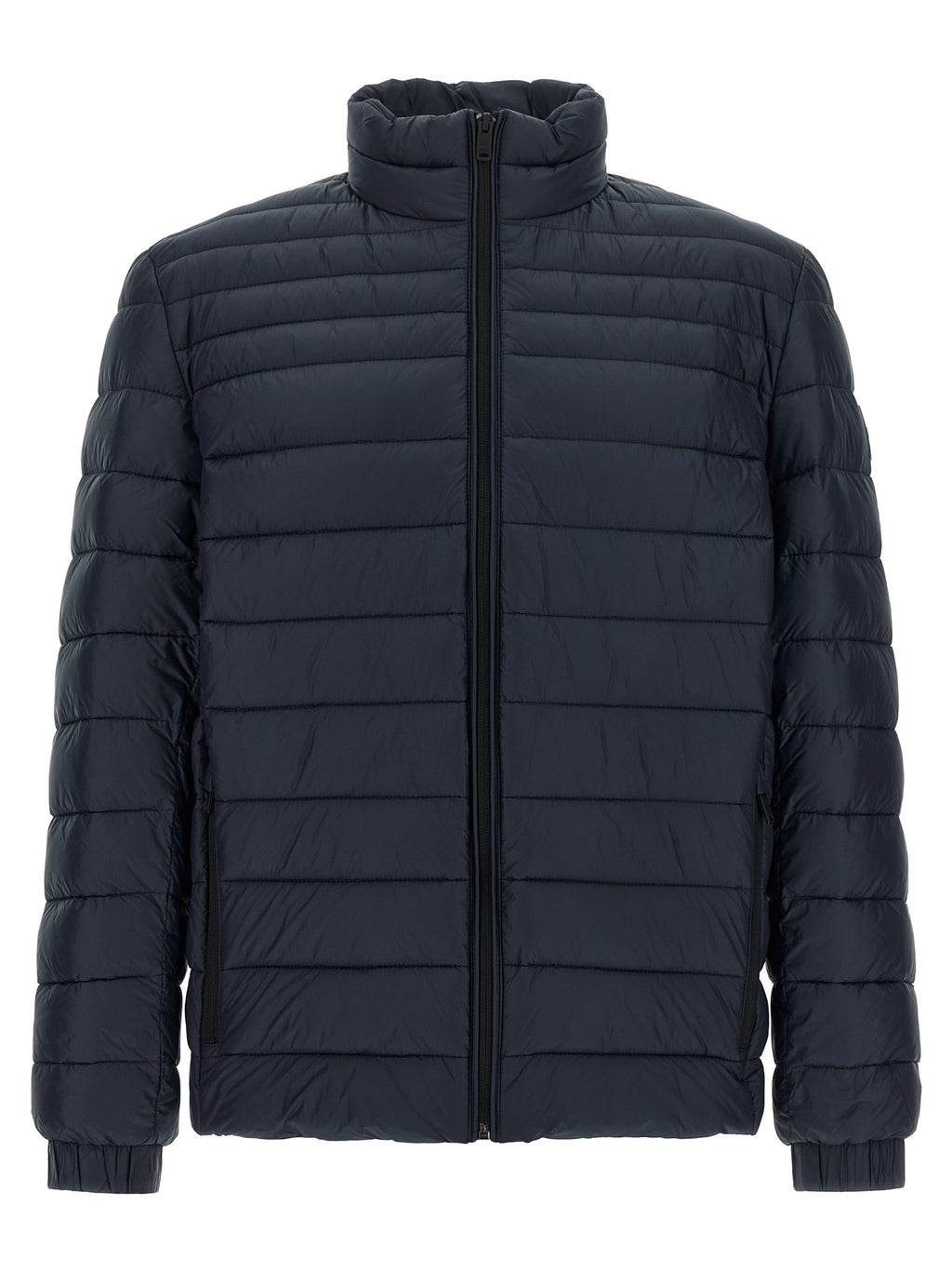 Hugo Boss Blue Polyamide Full-Length Jacket