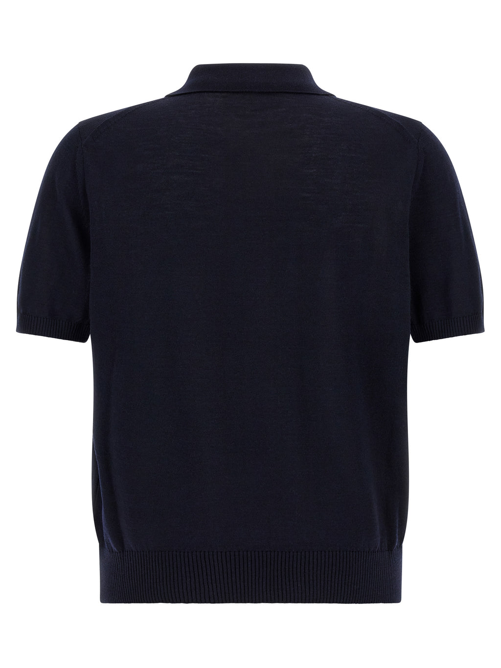 Hugo Boss Blue Virgin Wool Polo Shirt