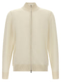 Hugo Boss White Virgin Wool Cardigan