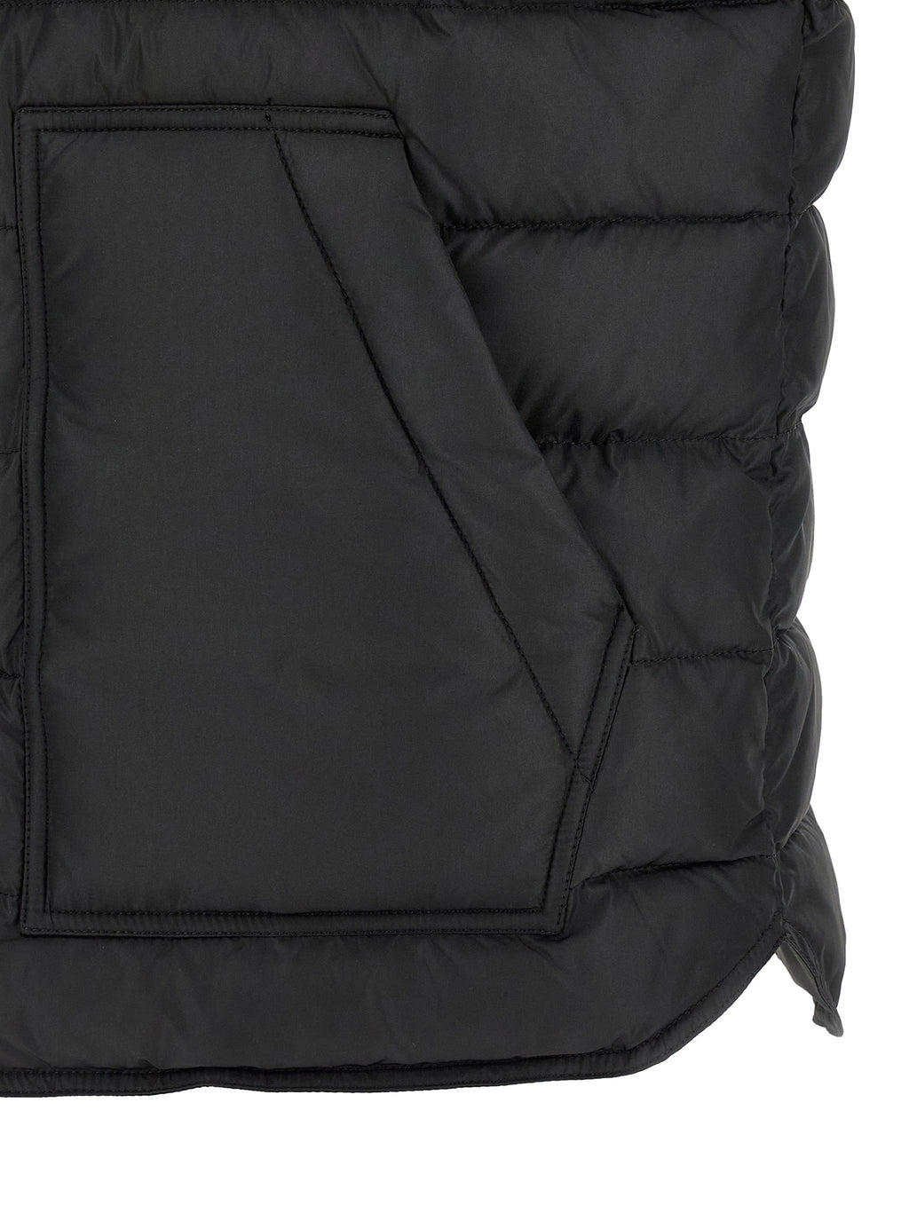 Dolce & Gabbana Black Polyester Sleeveless Jacket