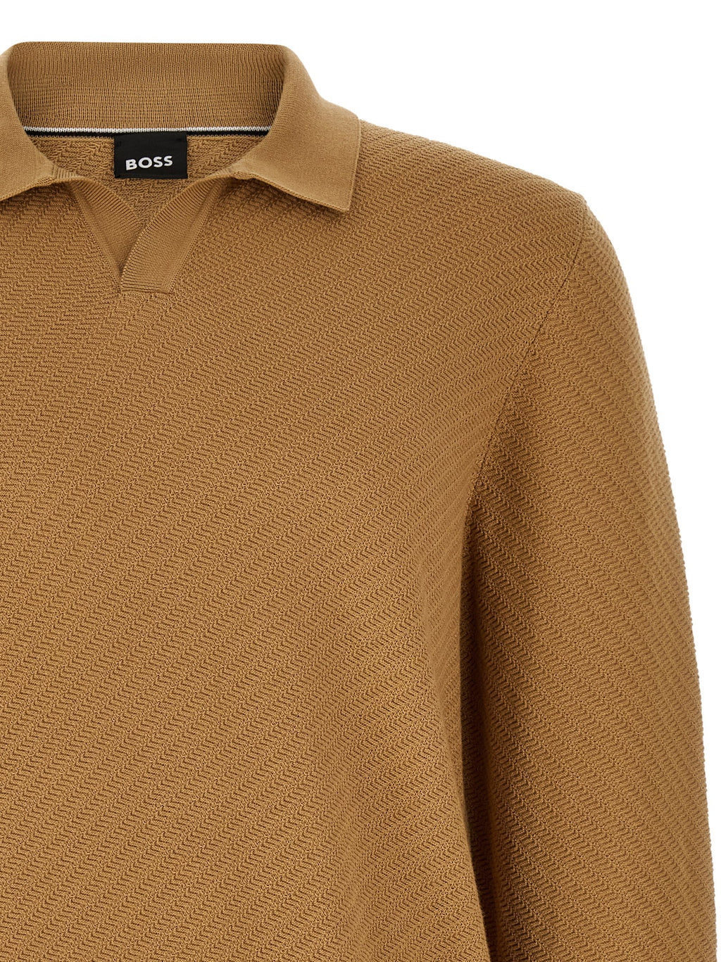 Hugo Boss Brown Cotton Polo Shirt