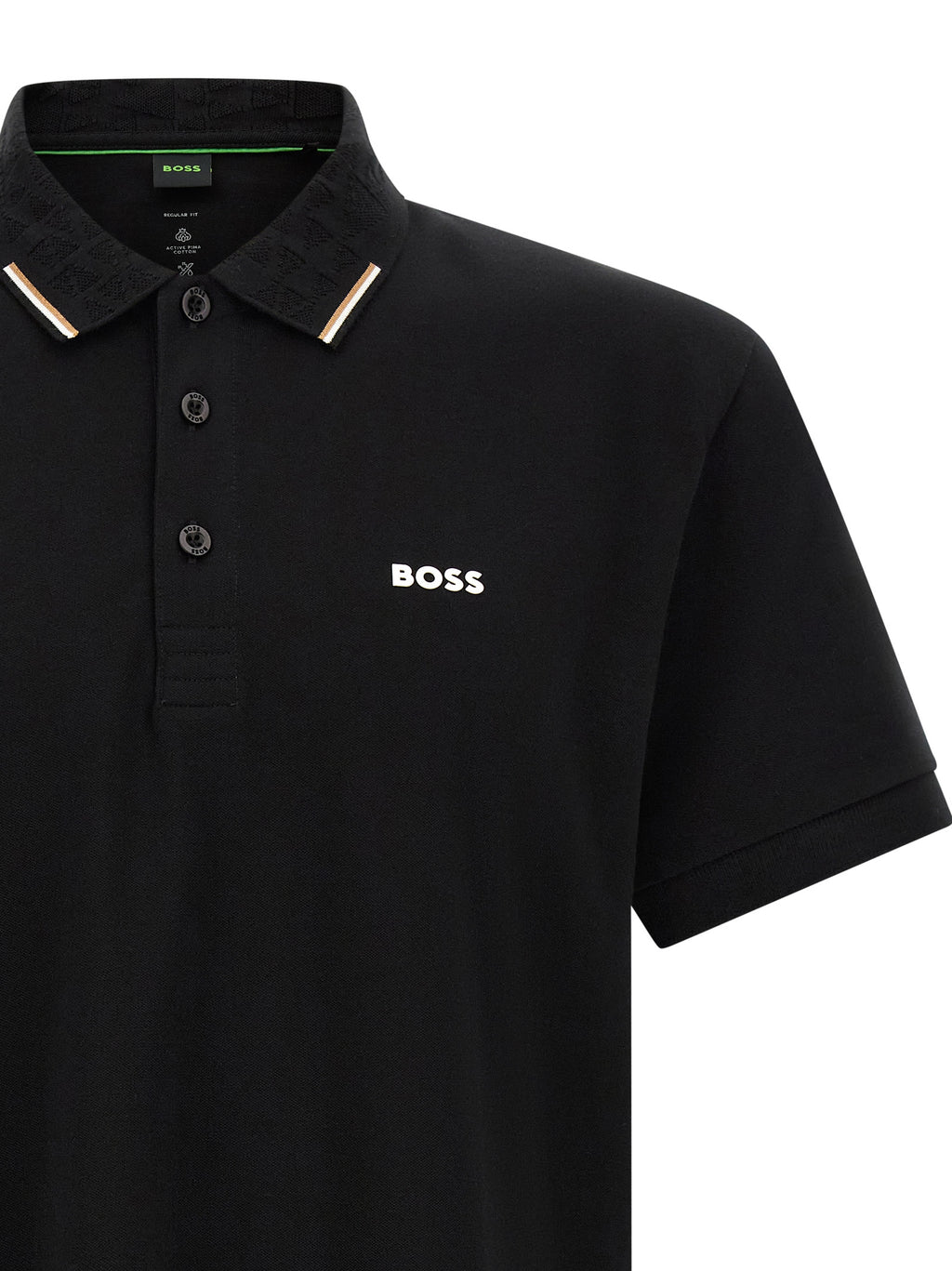 Hugo Boss Black Cotton Polo Shirt