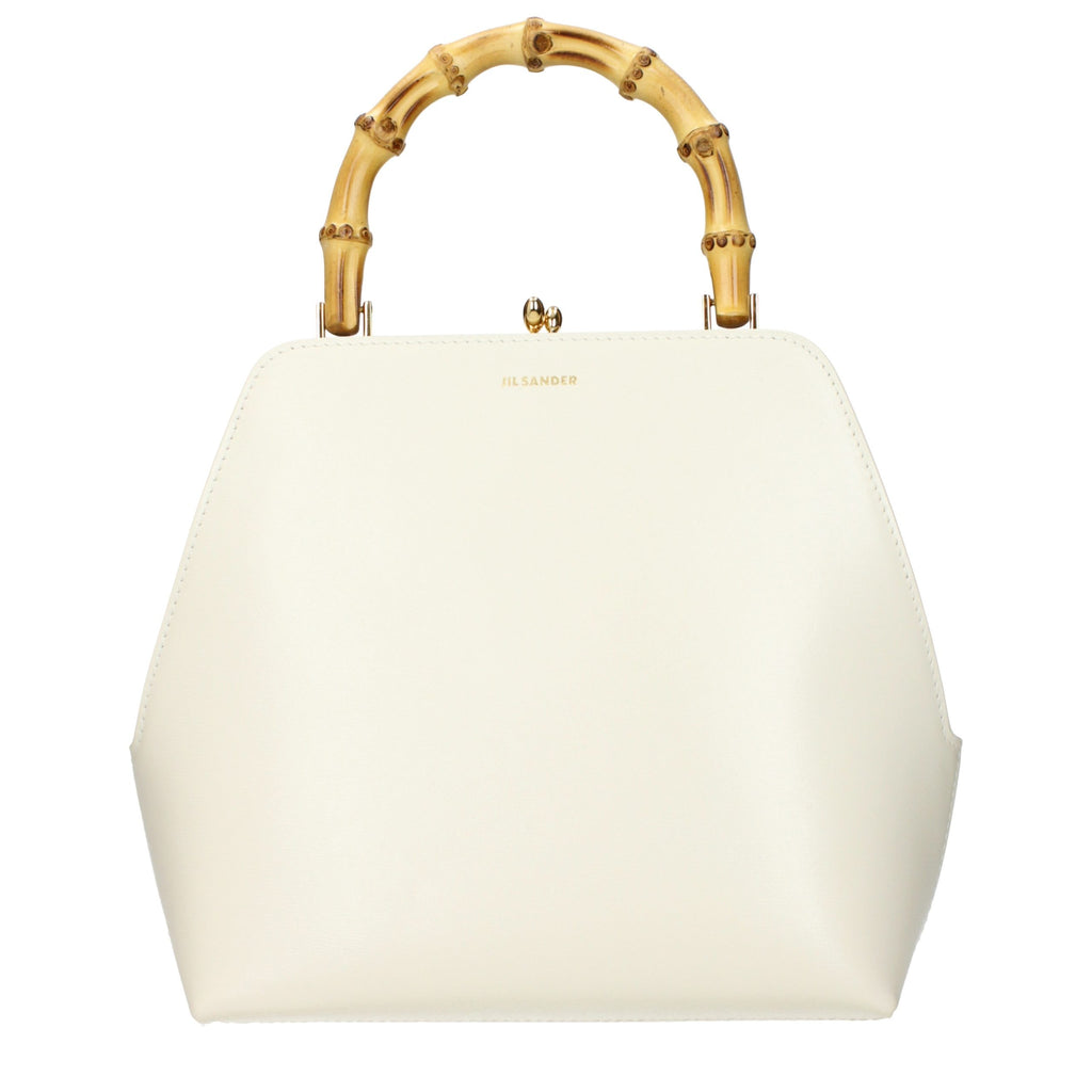 Jil Sander Beige Leather Handbag