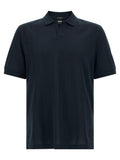 Hugo Boss Blue Cotton Polo Shirt