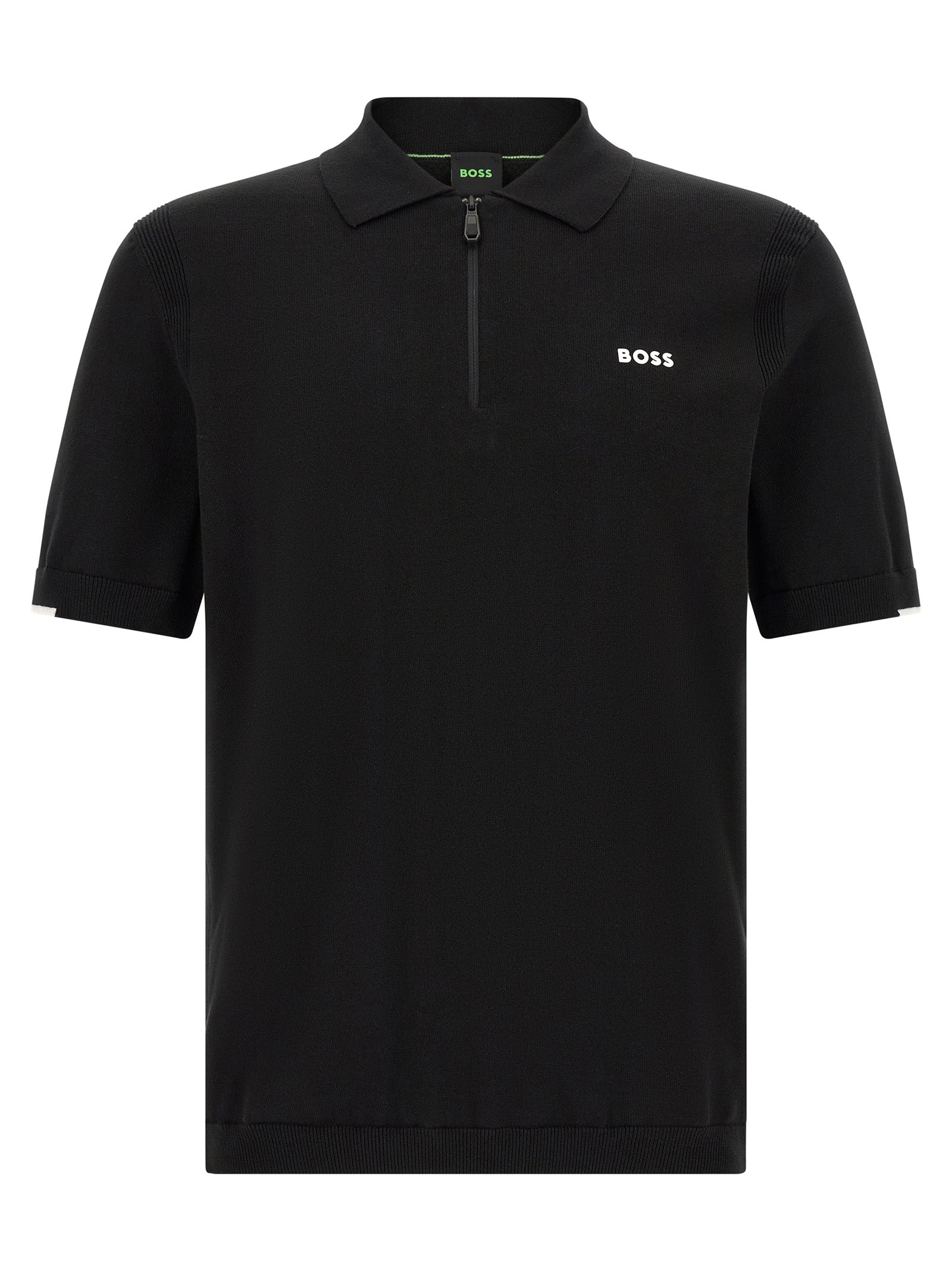 Hugo Boss Black Cotton Polo Shirt