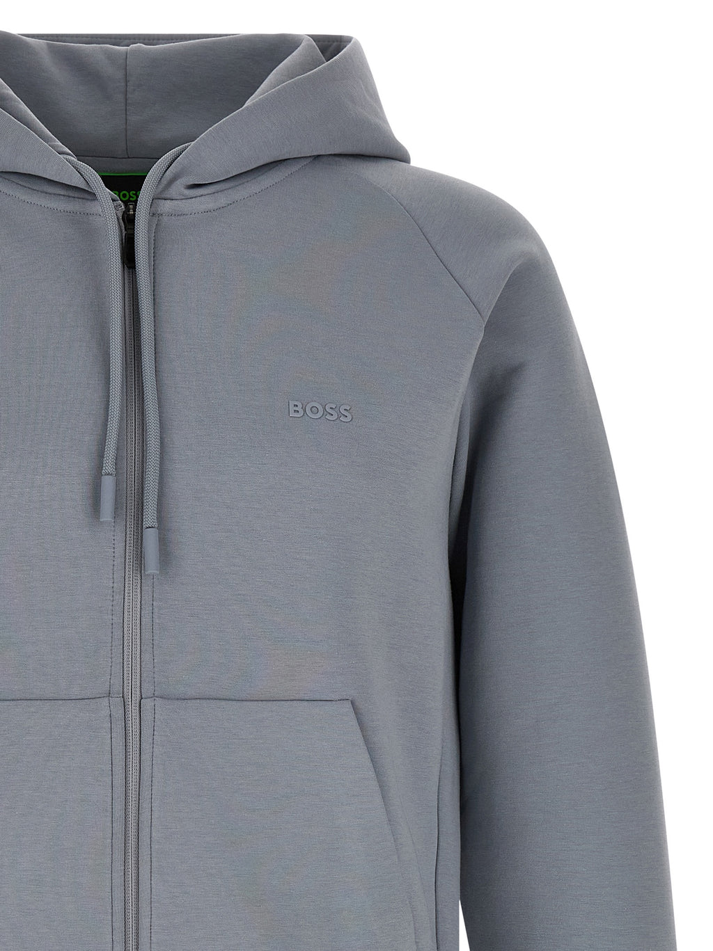 Hugo Boss Gray Cotton Sweatshirt