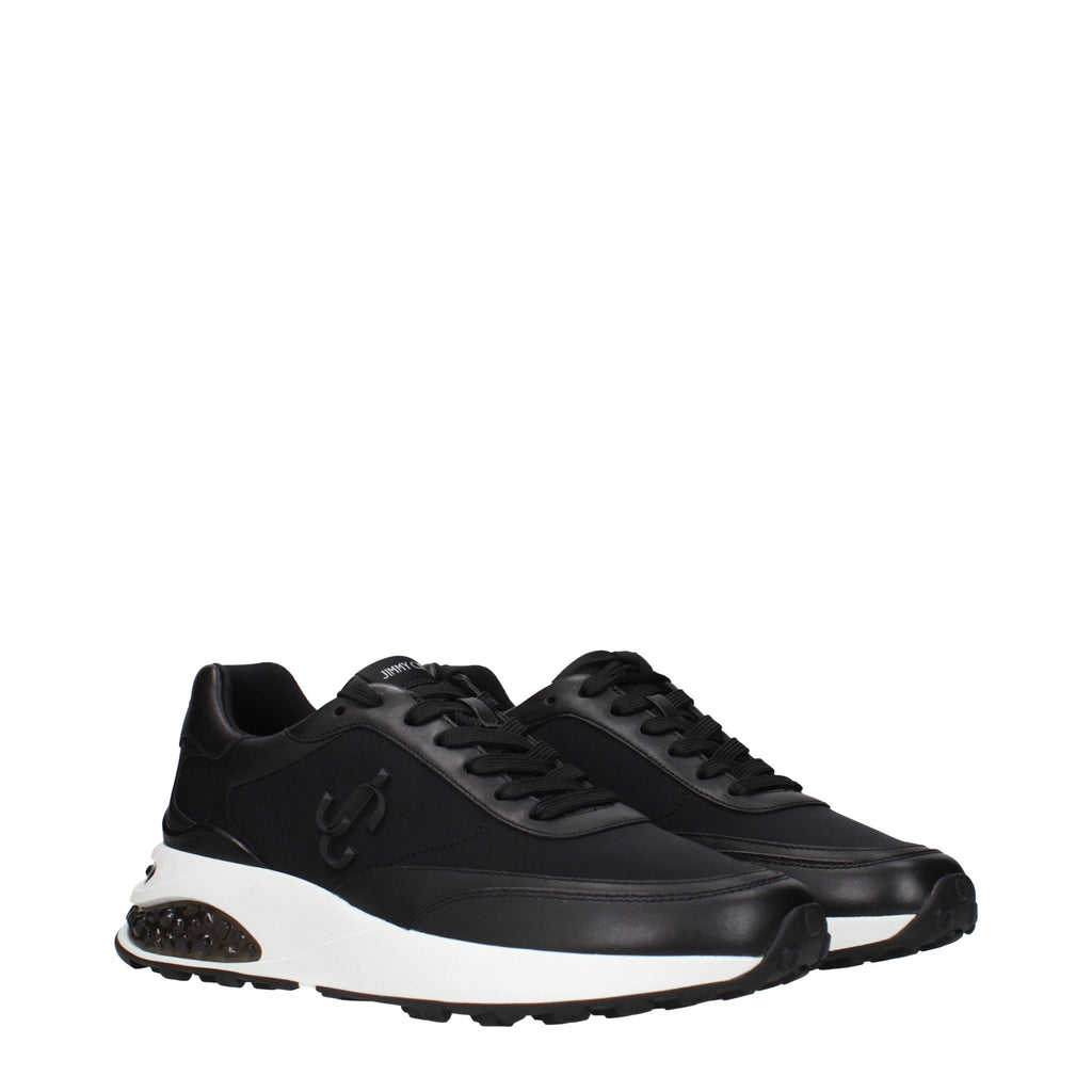 Jimmy Choo Black Fabric Athletic Sneakers