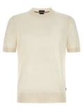 Hugo Boss White Virgin Wool T-Shirt