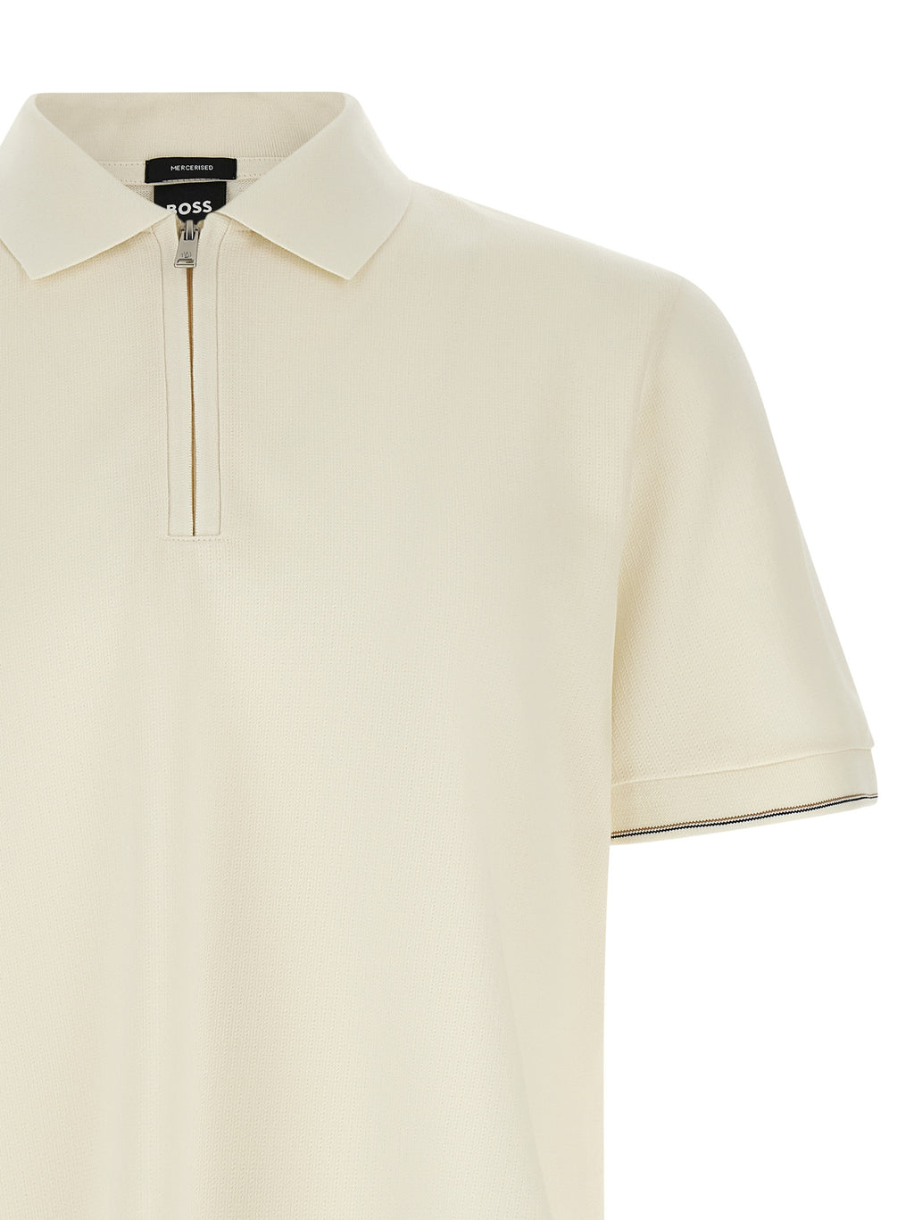 Hugo Boss Beige Cotton Polo Shirt