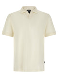 Hugo Boss White Cotton Polo Shirt