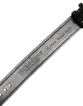 Dolce & Gabbana Black Textured Leather Gold Buckle Belt Strap Bracelet