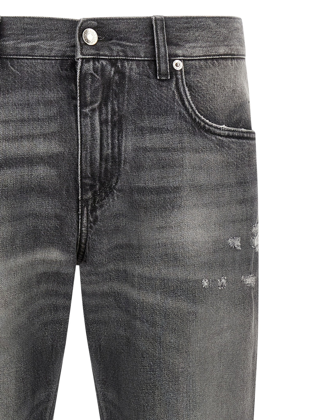 Dolce & Gabbana Gray Cotton Jeans Denim