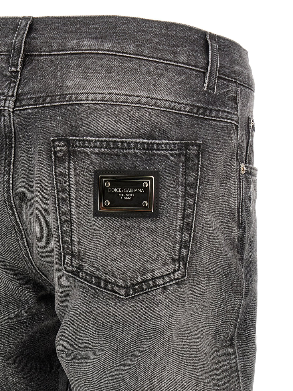 Dolce & Gabbana Gray Cotton Jeans Denim