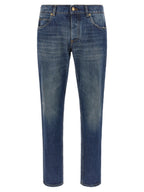 Dolce & Gabbana Blue Cotton Straight-Leg Jeans