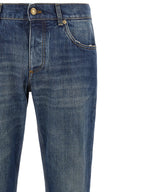 Dolce & Gabbana Blue Cotton Straight-Leg Jeans