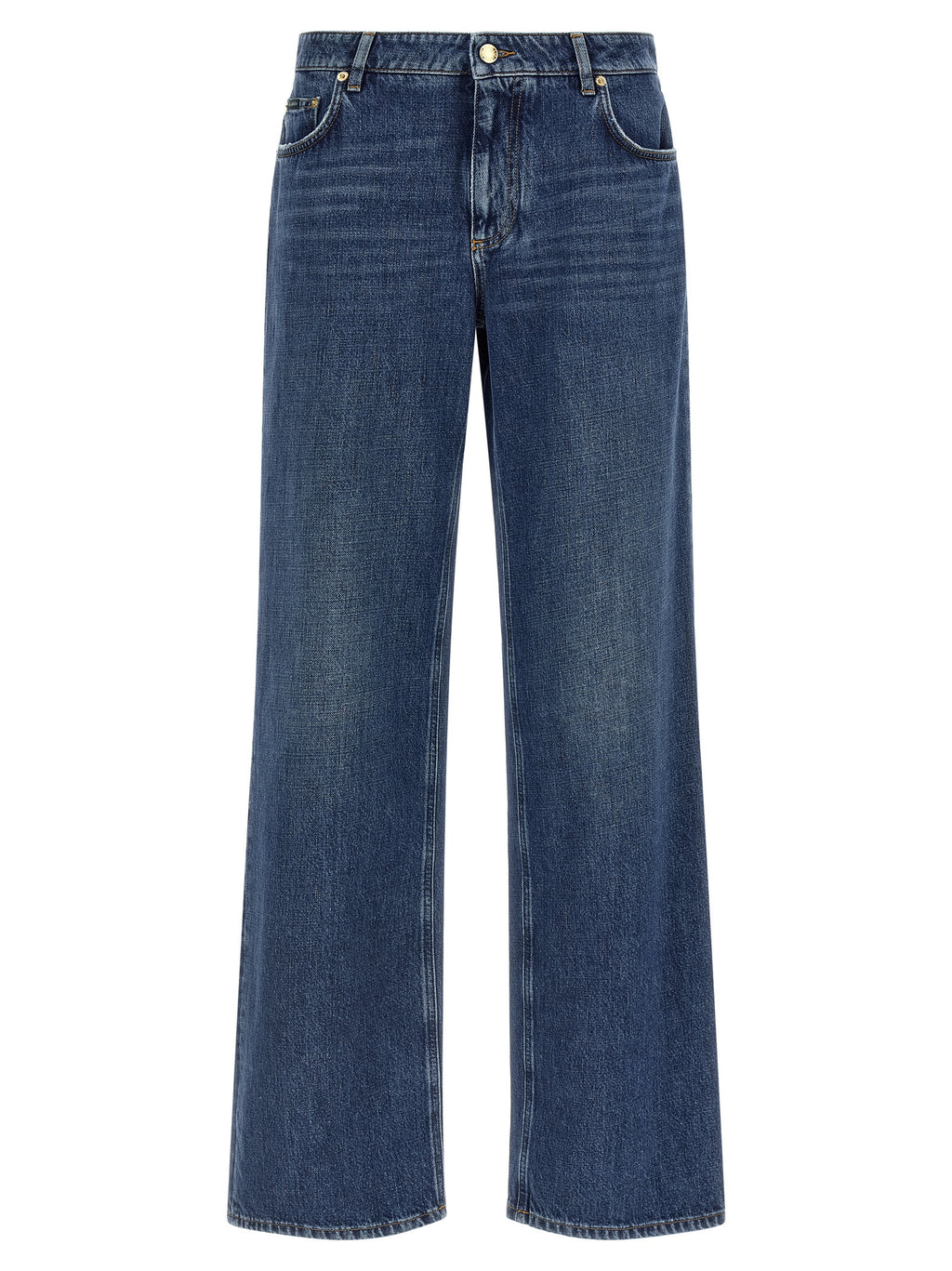 Dolce & Gabbana Blue Cotton Relaxed Fit Jeans