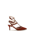 Valentino Garavani Red Suede Leather Pumps