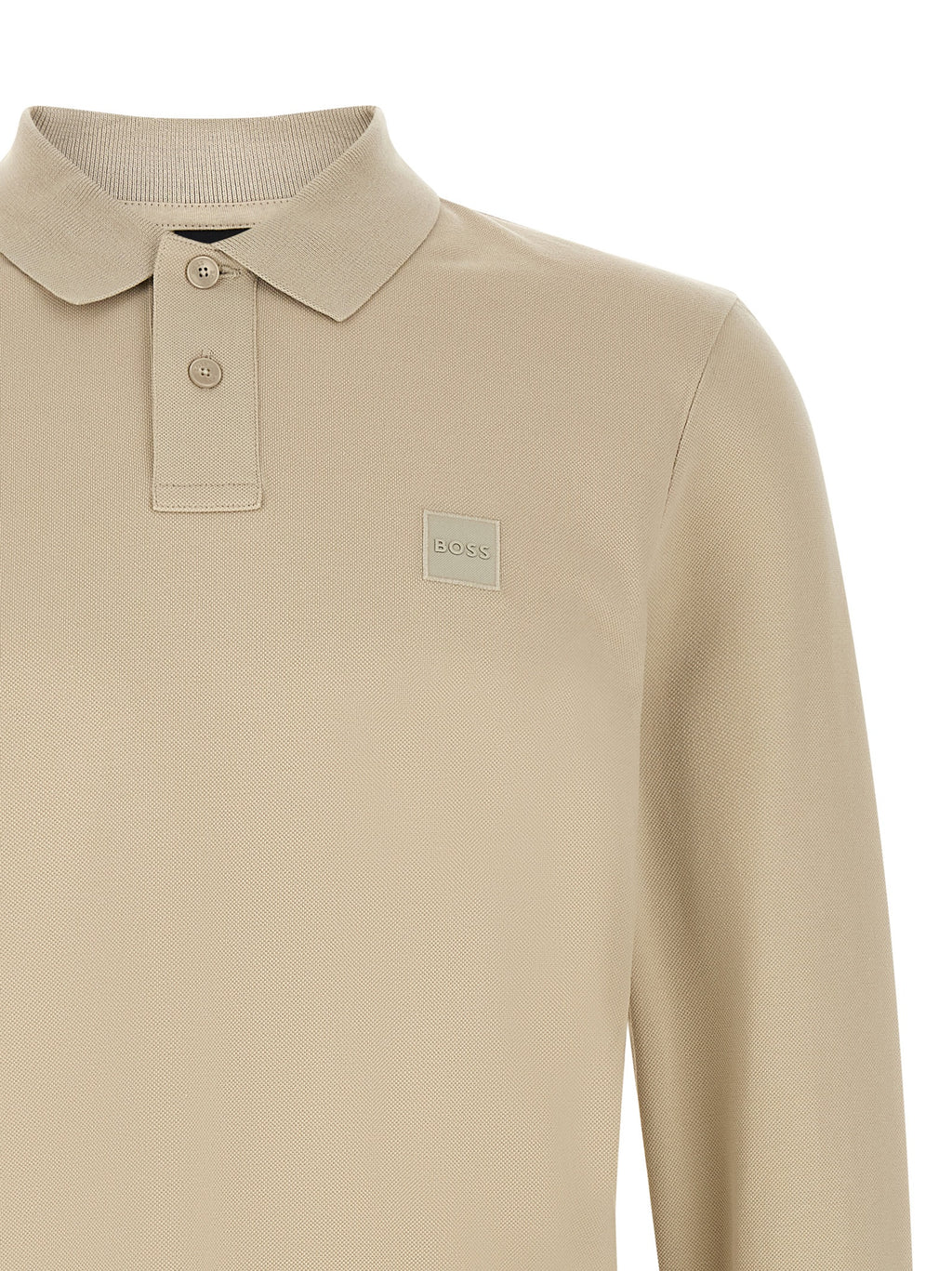 Hugo Boss Beige Cotton Polo Shirt