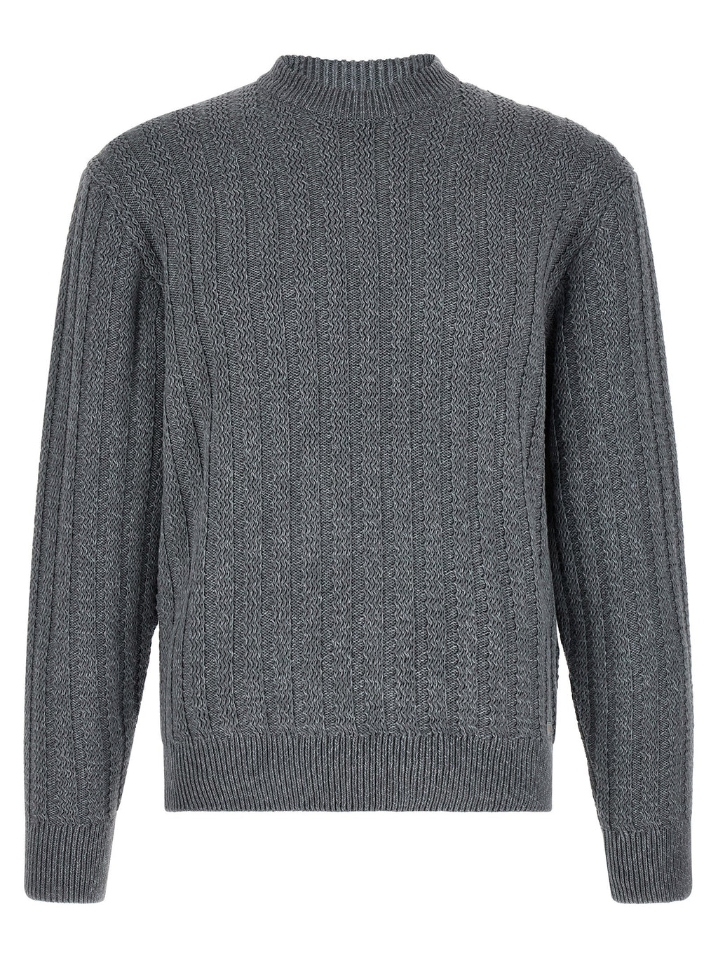 Hugo Boss Gray Cotton Cardigan