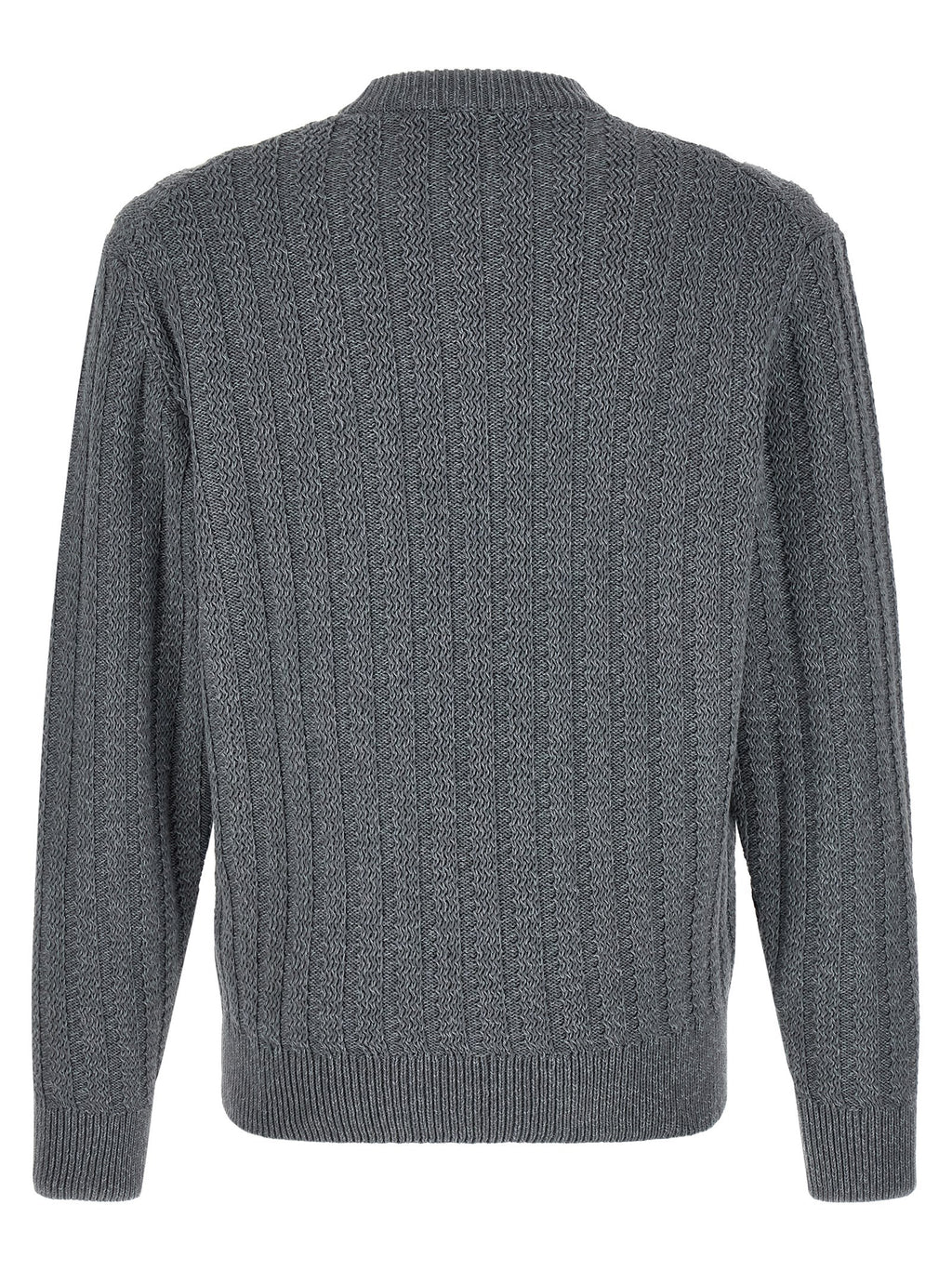 Hugo Boss Gray Cotton Cardigan