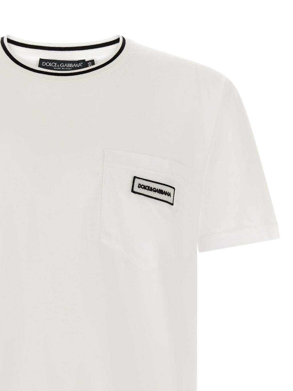 Dolce & Gabbana White Cotton T-Shirt