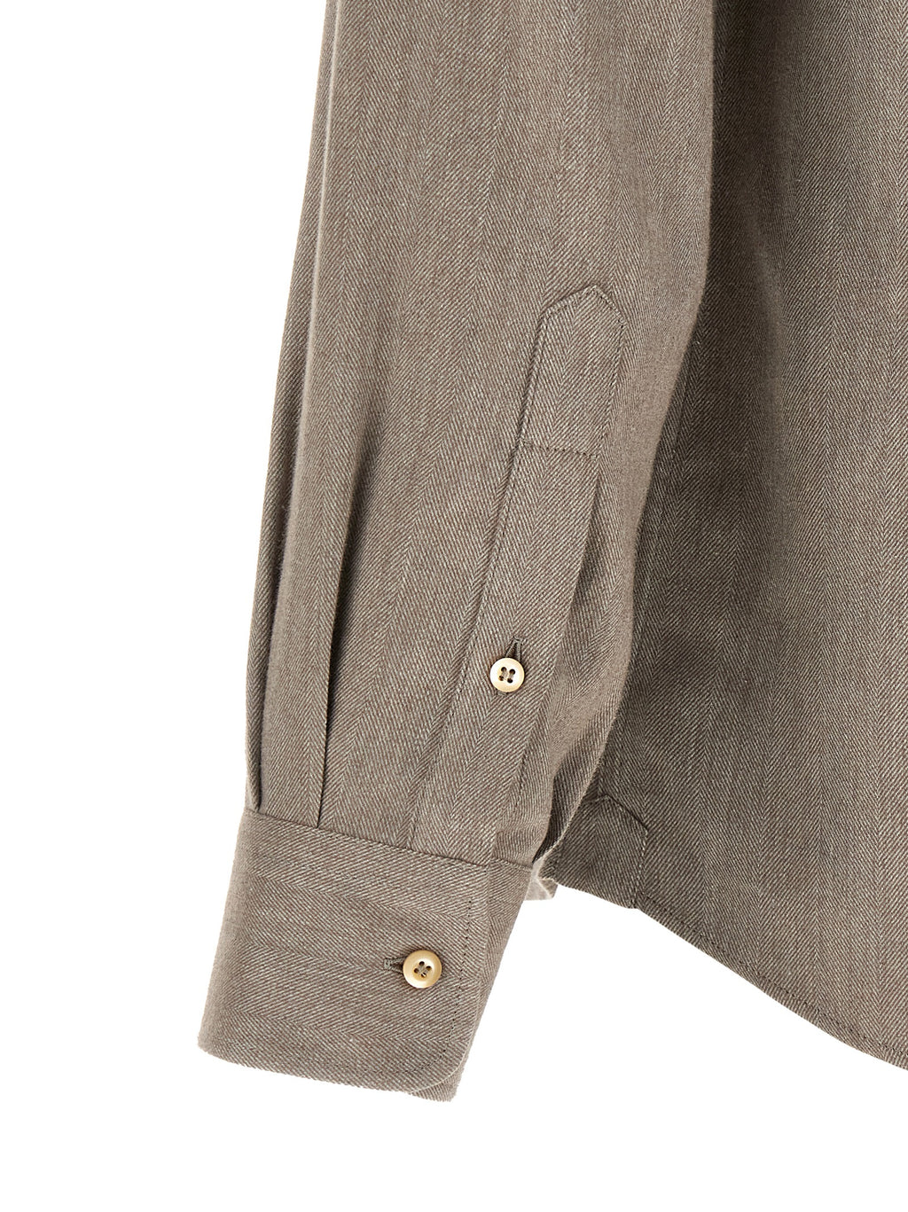Brunello Cucinelli Gray Cotton Blouse